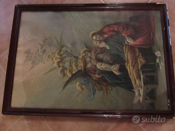 stampa anni Trenta la morte di San Giuseppe