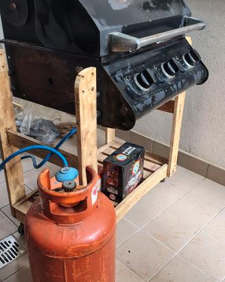 Barbecue a gas a pietra lavica