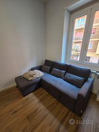 Divano letto angolare.