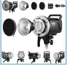 2 x KIT GODOX MS300-V 300W flash da Studio stativi