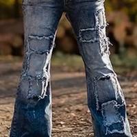 NUOVO Jeans a zampa elefante da uomo M