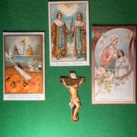 Lotto di 4 santini sacri degli inizi del ‘900
