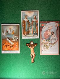 Lotto di 4 santini sacri degli inizi del ‘900