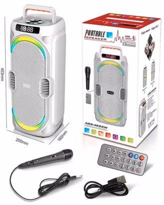 Cassa bluetooth portatile karaoke 