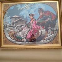 quadro ricamato a mano