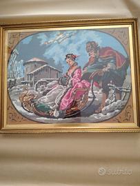 quadro ricamato a mano