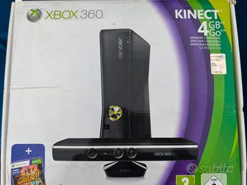 xbox 360 slim + kinect + volante originale