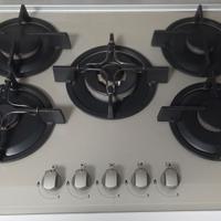 PIANO COTTURA INCASSO A GAS 5 FUOCHI HOTPOINT