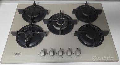 PIANO COTTURA INCASSO A GAS 5 FUOCHI HOTPOINT