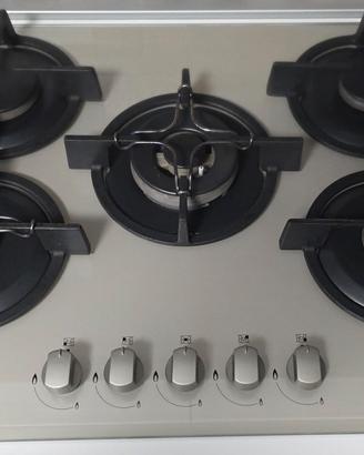 PIANO COTTURA INCASSO A GAS 5 FUOCHI HOTPOINT