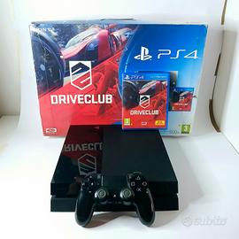 console ps4 fat + dualshock + box + driveclub
