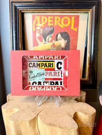 Posacenere ceramica Campari Bruno Munari Manitesto