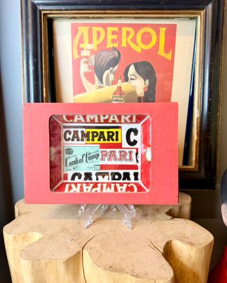 Posacenere ceramica Campari Bruno Munari Manitesto