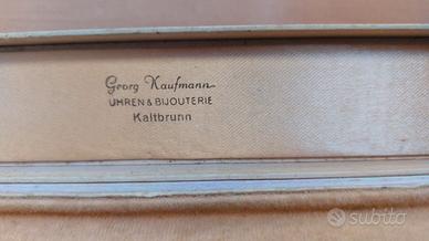 Custodia orologio d'epoca Georg Kaufmann Kaltbrunn