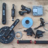 kit trasmissione guarnitura 3x7 shimano