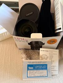 SAMYANG 14 mm. F 2.8