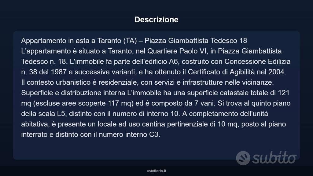 Appartamento – TA - Vista 3