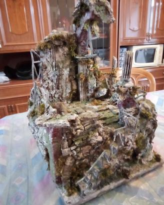 Stupendo presepe Napoletano, scoglio,nuovo!