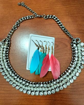 Collana e orecchini 