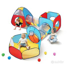 Tenda da Gioco con Tunnel Gioco Pop Up con Borsa
