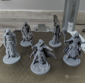 Set di 7 miniature D&D - stampa 3D