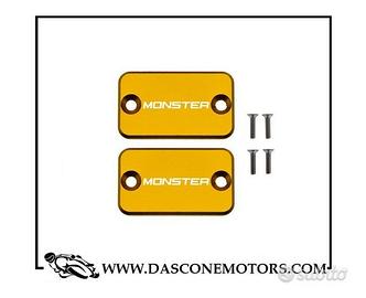 Coppia coperchi pompa freni Ducati Monster oro