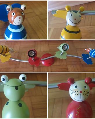 LAMPADARIO CON 4 FARETTI GU10 A FORMA DI ANIMALI 
