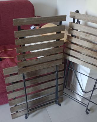 set tavolino sedie ikea da giardino