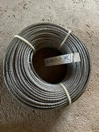 Fune acciaio ZN Ø5mm matassa 100mt nuova
