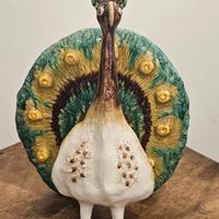 Pavone in Ceramica Policroma