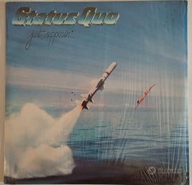 Status Quo - lotto di vinili vari e VHS 