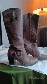 Stivali in pelle donna Nero Giardini