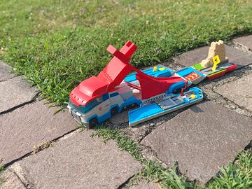Camion Paw Patrol con pista per macchinine 