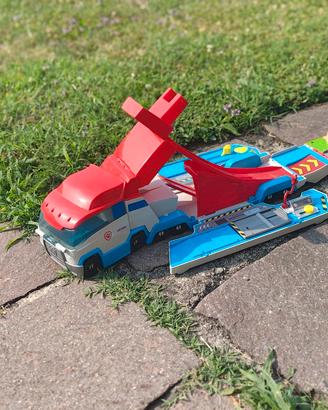 Camion Paw Patrol con pista per macchinine 