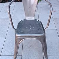 4 Sedie in metallo da esterni Tolix