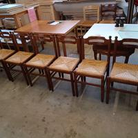 Lotto di 6 Sedie impagliate