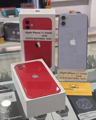 Apple iPhone 11 256GB - STATO BATTERIA 100%