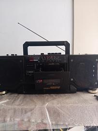 stereo  boombox record cassette