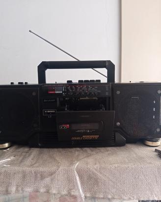 stereo  boombox record cassette