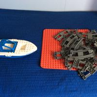 Lego duplo base binari e barca polizia