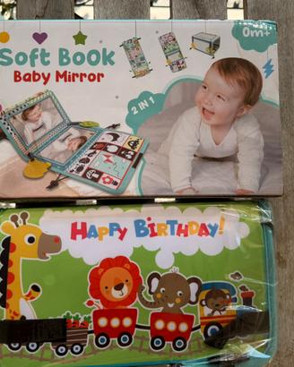 Specchio Libro Morbido 2-in-1 per Neonati (0m+)