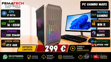 PC Gaming i7 RAM 16GB AMD HD SSD 240GB Win11