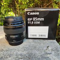 Obiettivo Canon EF 85mm f/1.8 USM pari al nuovo