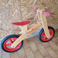 biciclettina di legno per bambini