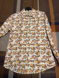 Camicia di cotone fantasia floreale