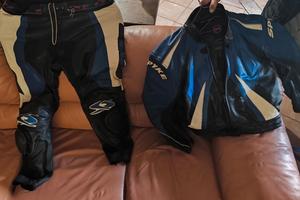 Tuta moto in pelle SPYKE completa taglia 54M