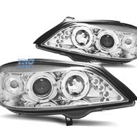 FARI PER OPEL ASTRA G 97-04 ANGEL EYES FONDO CROMA