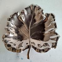 Centrotavola foglia in argento