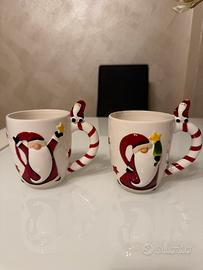 Set 2 Tazze Natalizie con Babbo Natale