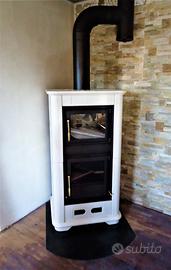 Stufa legna con forno piazzetta e900